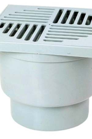 Kratka ściekowa 15×15 prosta 110 popiel  02176