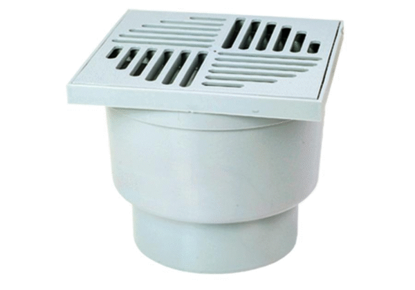 Kratka ściekowa 15×15 prosta 110 popiel  02176
