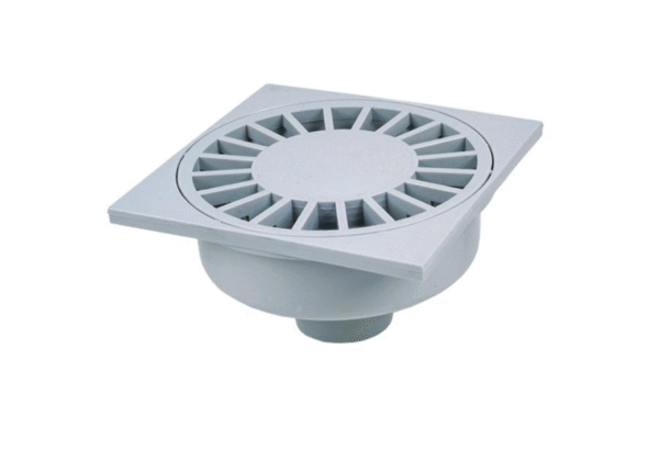 Kratka ściekowa 15×15 prosta 50 szara 01761