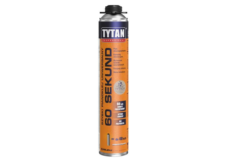 Pianoklej szybki 60 sekund 750ml pistolet TYTAN
