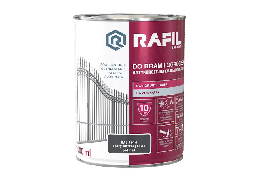 Rafil Brama farba 0,9 szara antracyt półmat R 7016