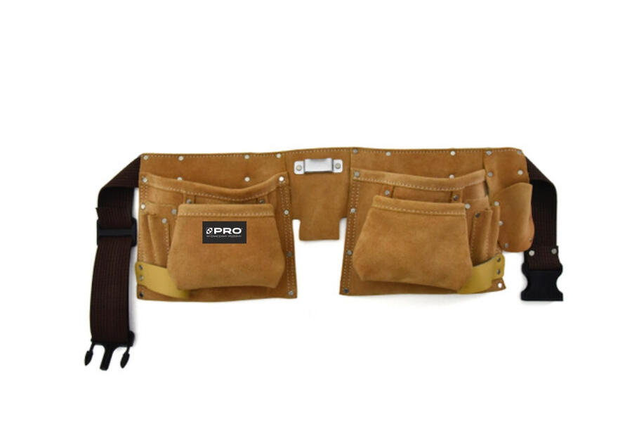 Pas narzędziowy skórzany 10 kieszeni OR-LTP-10P