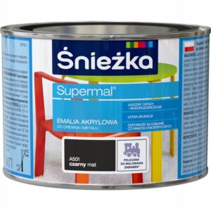 Emalia akrylowa 0,8l antracyt RAL 7016 mat Śnieżka