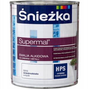 Emalia alkidowa 0,7 l biały połysk Śnieżka