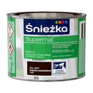Emalia ftalowa Supermal 0,2 brąz czek mat RAL 8017