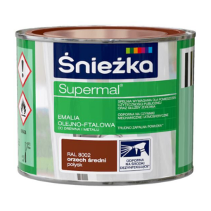 Emalia ftalowa Supermal 0,2 orzech śr. poł RAL8002