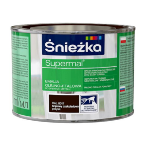 Emalia ftalowa Supermal 0,4 brąz czek poł RAL 8017