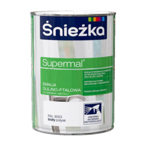 Emalia ftalowa Supermal 0,8 biały poł. RAL 9003
