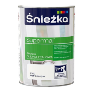 Emalia ftalowa Supermal 0,8 biały półpołysk F300