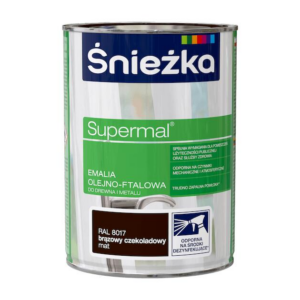 Emalia ftalowa Supermal 0,8 brąz czek mat RAL 8017