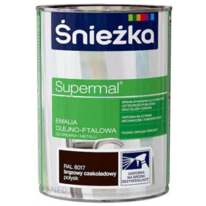 Emalia ftalowa Supermal 0,8 brąz czekolad RAL 8017