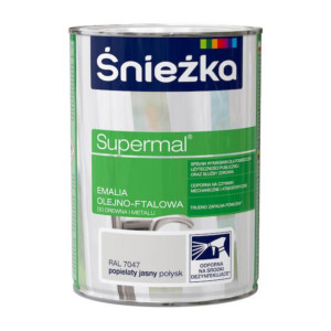 Emalia ftalowa Supermal 0,8 popiel jasny RAL 7047