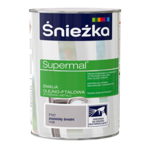 Emalia ftalowa Supermal 0,8 popielaty śr mat F107