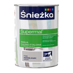 Emalia ftalowa Supermal 0,8 popielaty średni F598