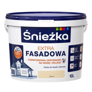 Emulsja zewnętrzna beżowa 10l fasada Extra Śnieżka