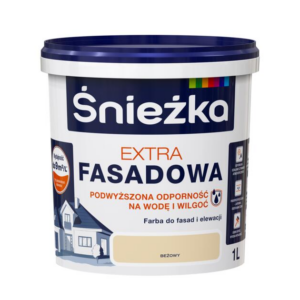 Emulsja zewnętrzna beżowa 1l fasada Extra Śnieżka