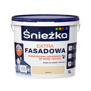 Emulsja zewnętrzna beżowa 5l fasada Extra Śnieżka