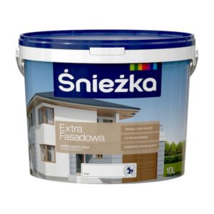 Emulsja zewnętrzna biała 10l fasada Extra Śnieżka