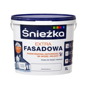 Emulsja zewnętrzna biała 5l fasada Extra Śnieżka