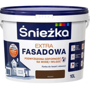 Emulsja zewnętrzna brąz 10l fasada Extra Śnieżka