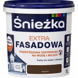 Emulsja zewnętrzna brąz 1l fasada Extra Śnieżka