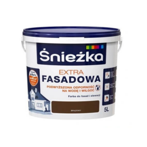 Emulsja zewnętrzna brąz 5l fasada Extra Śnieżka