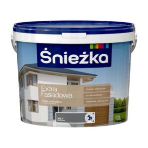 Emulsja zewnętrzna grafit 10l fasada Extra Śnieżka