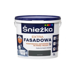 Emulsja zewnętrzna grafit 5l fasada Extra Śnieżka