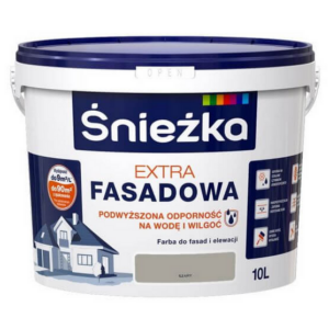 Emulsja zewnętrzna szary 10l fasada Extra Śnieżka
