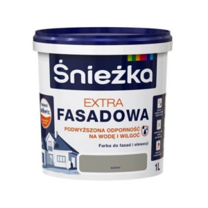 Emulsja zewnętrzna szary 1l fasada Extra Śnieżka