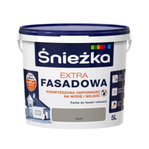 Emulsja zewnętrzna szary 5l fasada Extra Śnieżka