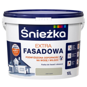 Emulsja zewnętrzna szary jasny 10l fasada Extra