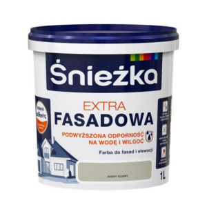 Emulsja zewnętrzna szary jasny 1l fasada Extra