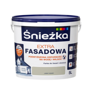 Emulsja zewnętrzna szary jasny 5l fasada Extra