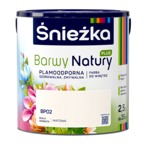 Farba Śnieżka Barwy Natury+ 2,5 Biała herbata BP02