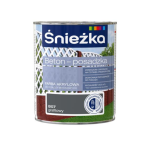Farba akrylowa do betonu i posadzki 0.8l biała