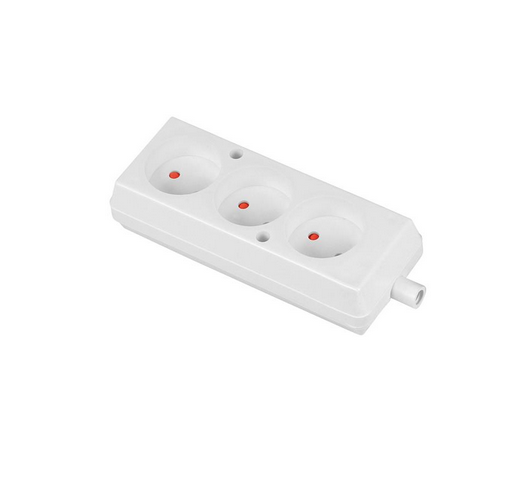 Gniazdko elektryczne wtyczkowe 3x2p GN-360