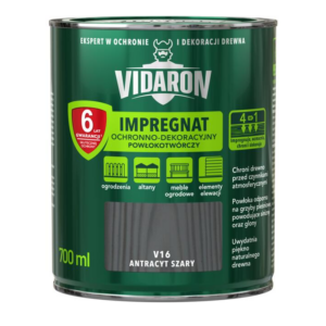 Impregnat do drewna Vidaron 0,7 Antracyt szary V16