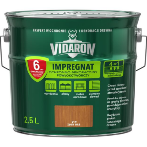 Impregnat do drewna Vidaron 2,5 Złoty dąb V19