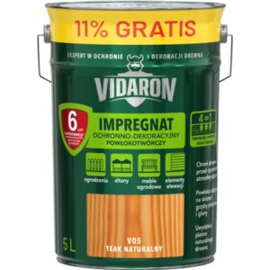Impregnat do drewna Vidaron 4,5/5L Teak natur. V05