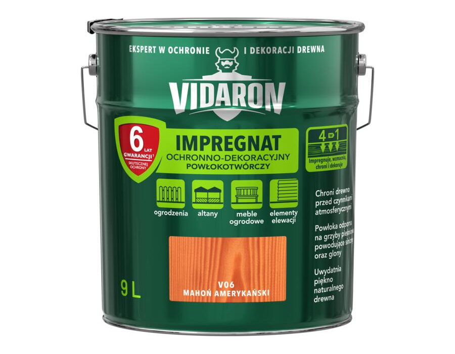 Impregnat do drewna Vidaron 9L Mahoń amerykańs V06