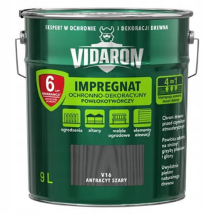 Impregnat do drewna Vidaron9/10L Antracyt szaryV16