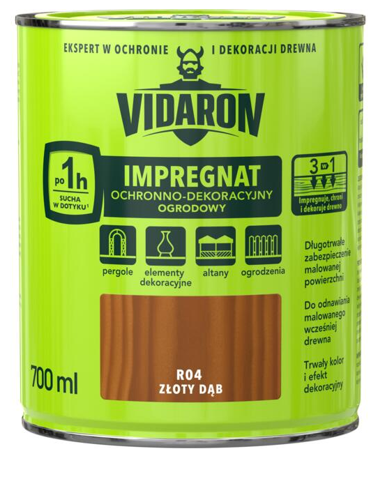 Impregnat ogrodowy Vidaron 0,7 Złoty dąb R04