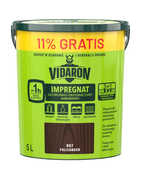 Impregnat ogrodowy Vidaron 4,5/ 5L Palisander R07