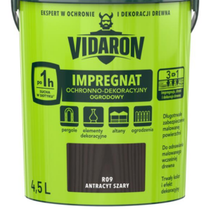 Impregnat ogrodowy Vidaron 4,5 Antracyt szary R09