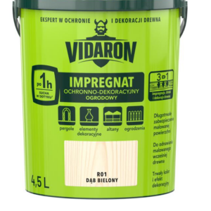 Impregnat ogrodowy Vidaron 4,5l Dąb bielony R01
