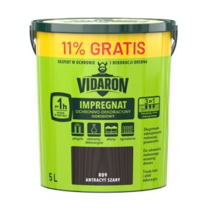 Impregnat ogrodowy Vidaron 5L Antracyt szary R09