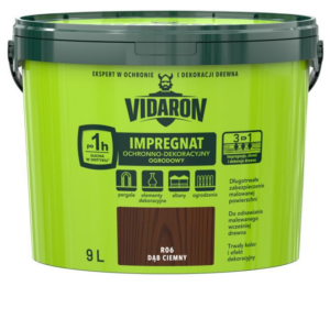 Impregnat ogrodowy Vidaron 9L Dąb ciemny R06
