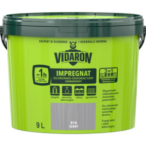Impregnat ogrodowy Vidaron 9L Szary R10