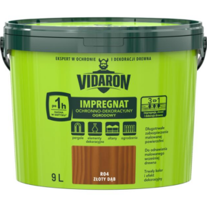 Impregnat ogrodowy Vidaron 9L Złoty dąb R04
